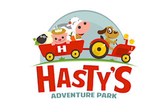 design childrens adventure farm park logo