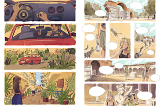 make a comic book page