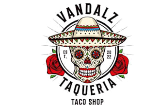 design beautiful taco and tequila restaurant logo
