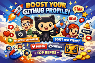 do github promotion to increase followers and viewers
