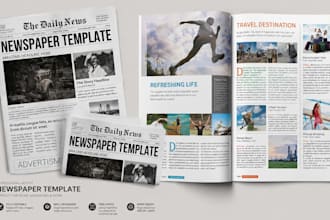 design product magazine layout catalogue, tabloid newspaper lookbook, sell sheet
