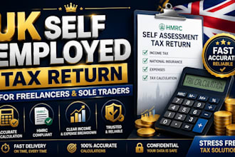calculate uk self employed tax return for freelancers and sole traders