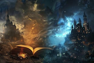 fantasy book cover ebook cover, book cover illustration