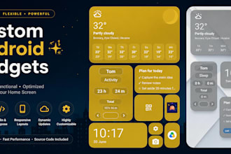 develop custom android home screen widgets in kotlin