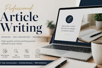 write high quality articles and blog posts
