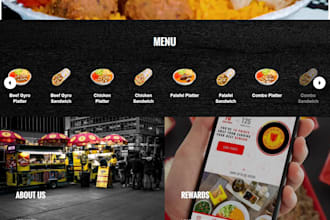 build wix food truck website restaurant catering menu online ordering expert