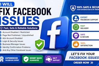 fix facebook business manager, ads account and meta issues