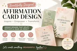 design christian affirmation card or scripture flashcards and prayer journal
