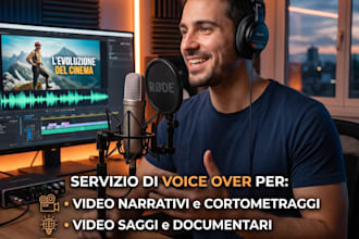 voice over su video saggi, youtube e video narrativi