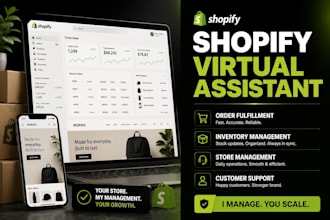 shopify virtual assistant, shopify order fulfillment, store n inventory manager