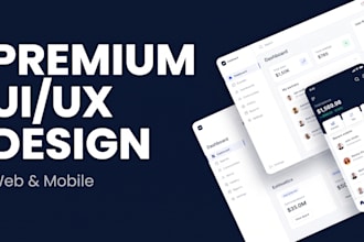 design modern mobile app and website UI UX layouts