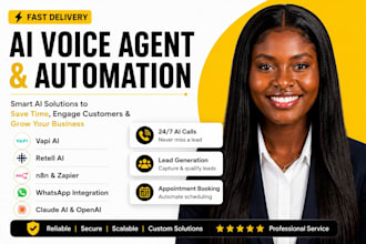 setup voice ai agent using vapi ai n8n zapier automation whatsapp ai integration