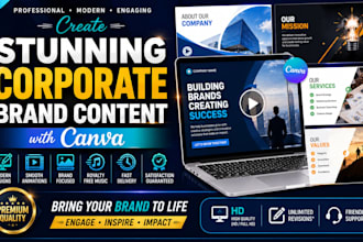 create stunning corporate brand video with canva