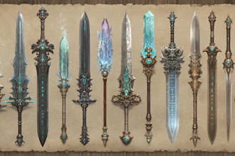 design unique weapons illustrations