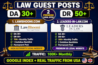 publish a premium US law guest post on high authority legal websites