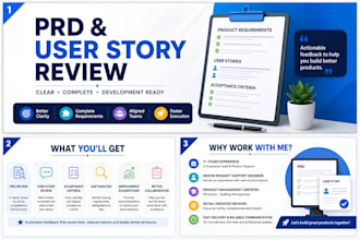 review prds and user stories