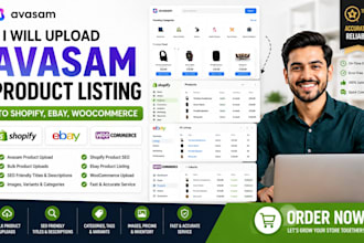 upload avasam product listing to shopify ebay woocommerce shopify product seo