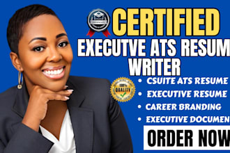 csuite executive resume, linkedin, cover letter and career branding service