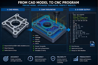 do cnc programming and g code generation, cam programming