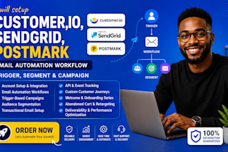 customer io sendgrid postmark email automation workflow trigger segment campaign