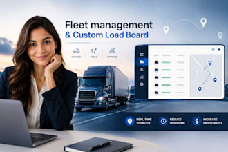 develop fleet management software, truck dispatch system, and custom load boards