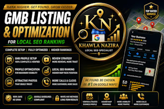 set up gmb listing and gmb optimization for local seo ranking