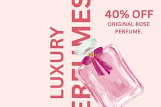 design elegant perfume flyers and luxury ads to boost your brand