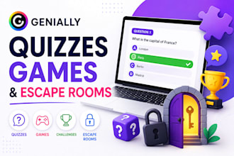 create interactive genially quizzes games and escape rooms