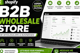 create a shopify wholesale and b2b ecommerce store
