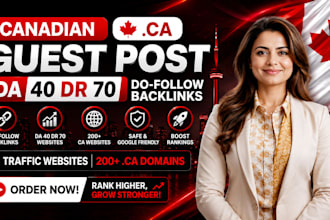 build high quality da40 dr70 canadian backlinks