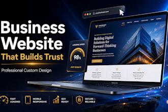 design and develop a professional business informational website
