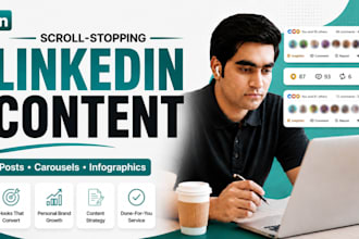 create scroll stopping linkedin content that converts