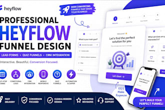 build a professional heyflow interactive form and lead funnel