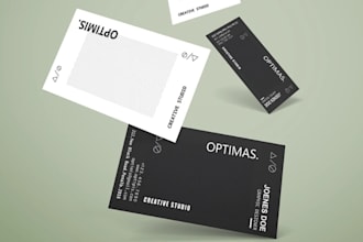 create a professional visiting card and business card design