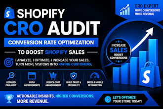 shopify cro audit conversion rate optimization to boost shopify sales cro expert