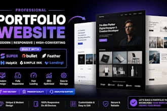 build super bullet feather helpkit simple ink landingi popsy portfolio website