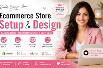 setup poshmark store payhip website closet sharing banner design etsy listing VA