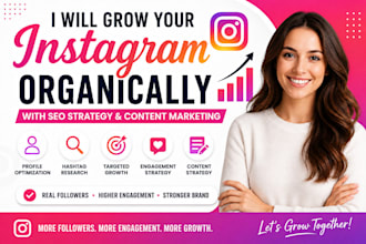 grow your instagram organically with SEO strategy and content marketing