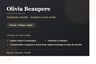 je serai votre assistante virtuelle pour la gestion de locations courte durée