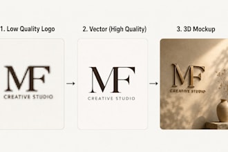 create ai business logo with mockup for startup or business