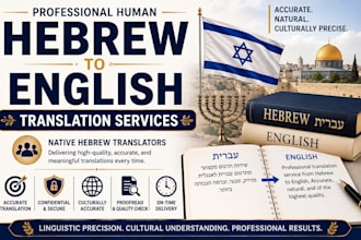 manually translate from hebrew to english
