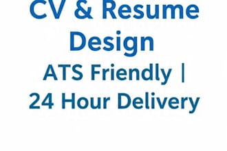 design a professional CV and resume in canva