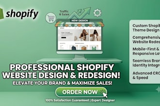 design shopify store shopify wedsite design and shopify redesign store