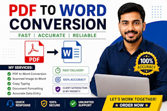 convert PDF, scanned documents, and images into editable word files