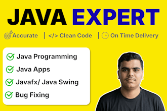 develop java desktop application as a professional java developer