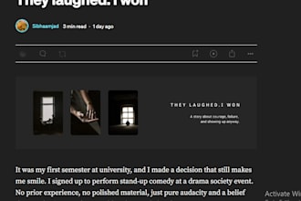write personal, blog, and opinion articles in english