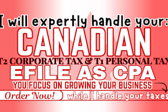 efile canada corporation tax, t2 canada as CPA business tax canada bookkeeping