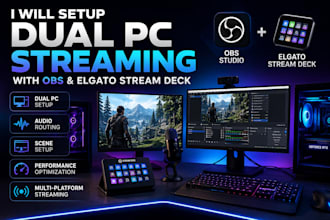 setup dual PC streaming with obs and elgato stream deck