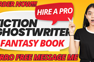 be fiction ebook ghostwriter, fantasy book ghostwriter, ghost writer for KDP