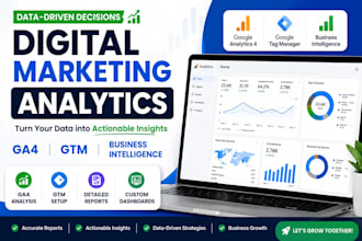 create digital marketing analytics and business intelligence report